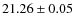 $21.26\pm0.05$