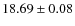 $18.69\pm0.08$