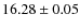 $16.28\pm0.05$