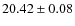 $20.42\pm0.08$
