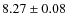 $8.27\pm0.08$