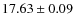 $17.63\pm0.09$
