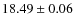 $18.49\pm0.06$