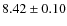 $8.42\pm0.10$