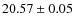 $20.57\pm0.05$