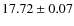 $17.72\pm0.07$