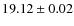 $19.12\pm0.02$