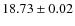 $18.73\pm0.02$