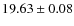 $19.63\pm0.08$
