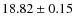 $18.82\pm0.15$