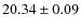 $20.34\pm0.09$