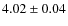 $4.02\pm0.04$