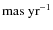 $\rm{mas
~yr}^{-1}$