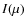 $I(\mu)$