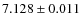 $ 7.128 \pm 0.011$