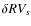 $\delta RV_s$