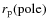 $r_{\rm p}\rm (pole)$