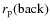 $r_{\rm p}\rm (back)$