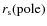 $r_{\rm s}\rm (pole)$