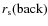 $r_{\rm s}\rm (back)$