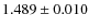 $1.489 \pm 0.010$