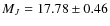 $M_J=17.78\pm0.46$