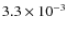 $3.3\times10^{-3}$