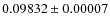 $0.09832 \pm 0.00007$