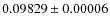 $0.09829 \pm 0.00006$