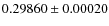 $0.29860 \pm 0.00020$