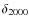 $\delta_{2000}$