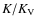${K/K_{\rm V}}$