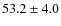 $ 53.2\pm4.0 $