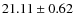 $21.11\pm0.62$