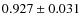 $0.927\pm0.031$