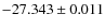 $-27.343 \pm 0.011$