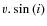 $v.\sin{(i)}$