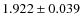 $1.922\pm0.039$