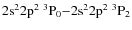 $\rm 2s^22p^2\ ^3P_0{-}2s^22p^2\ ^3P_2$