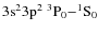 $\rm 3s^23p^2\ ^3P_0{-}^1S_0$