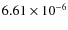 $6.61\times 10^{-6}$