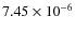 $7.45\times 10^{-6}$
