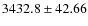 $3432.8 \pm 42.66$