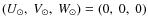 $(U_{\odot},~V_{\odot},~W_{\odot})=(0,~0,~0)$