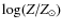 $\log(Z/Z_\odot)$
