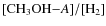 $[{\rm CH_3OH}{-}A]/[{\rm H_2}]$