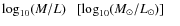 $\log_{10}(M/L)\ \ \ [\log_{10}(M_\odot/L_\odot)]\ \ \ \ $