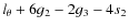 $l_\theta + 6g_2 - 2g_3 - 4s_2$