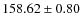 $ 158.62 \pm 0.80 $
