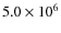 $5.0\times 10^{6}$